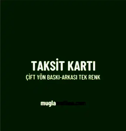 Taksit Kartı 10x16 cm